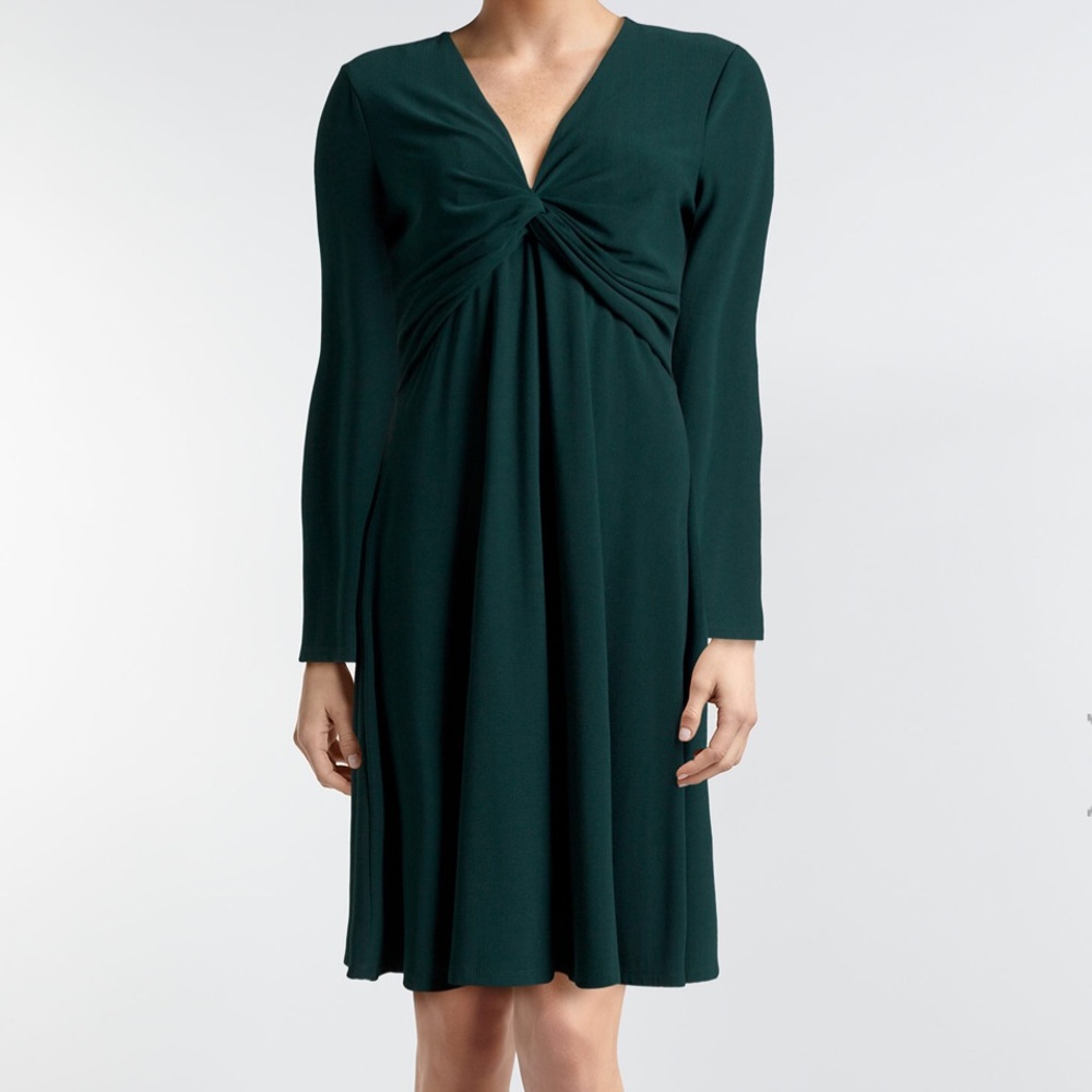 🆕 London Times Twist Front A Line Dress